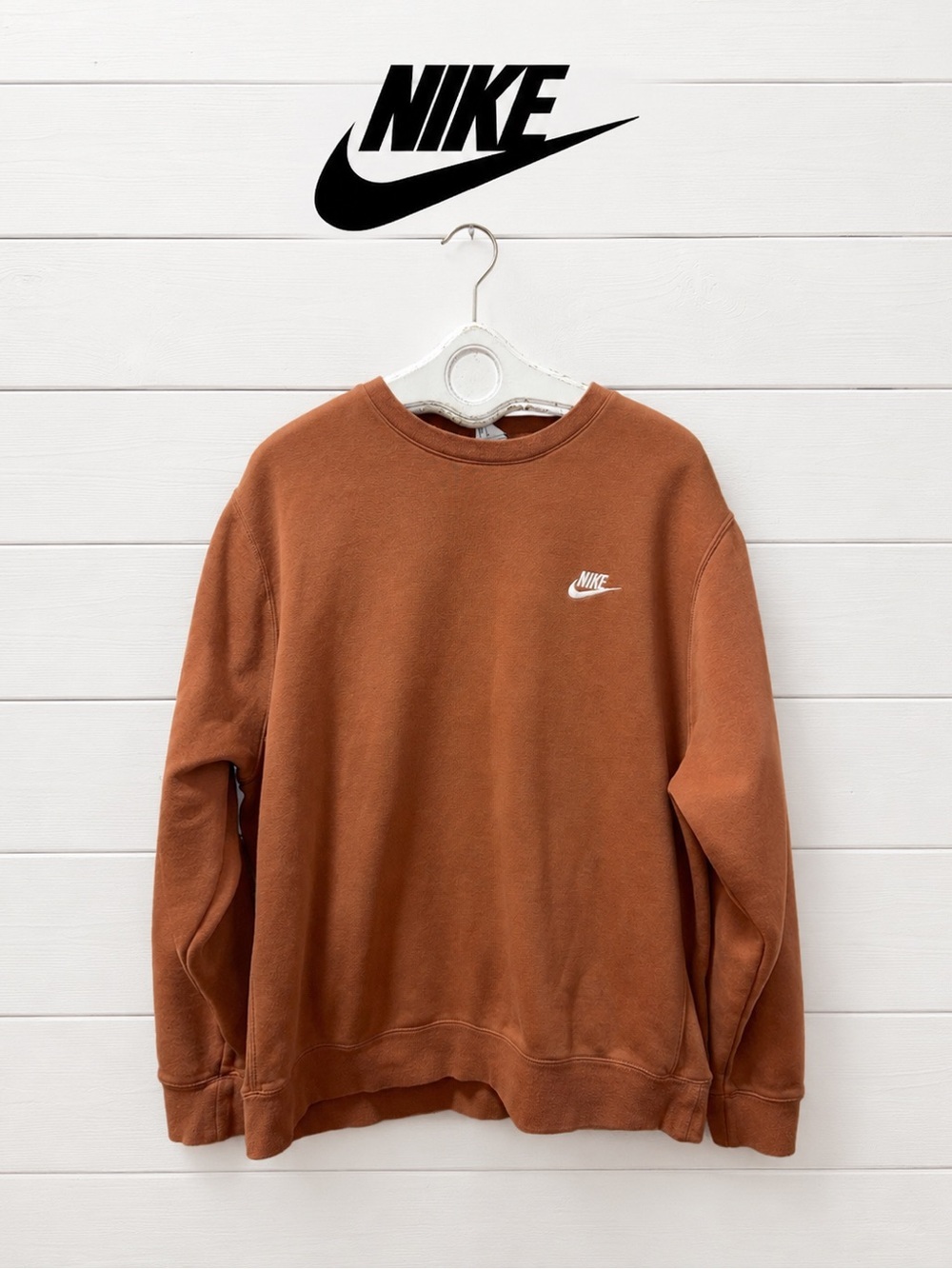 Nike Crewneck Sweatshirt – Rust Brown – Size XL